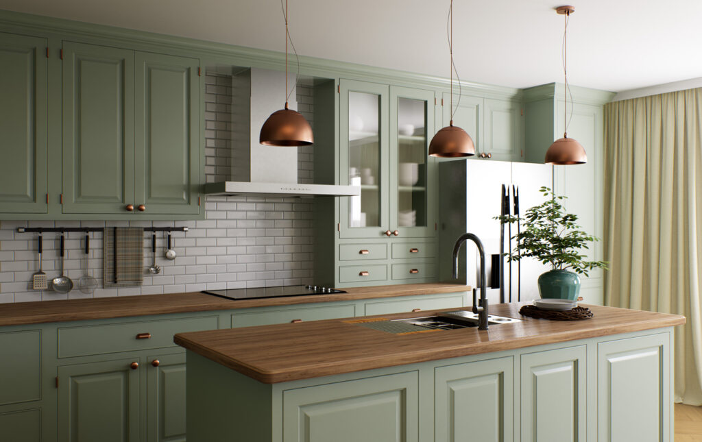 Trend Alert: Green Painted Kitchen Cabinets - Zyyah